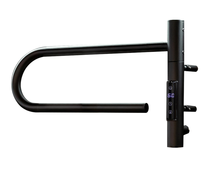 Полотенцесушитель электрический Vincea VTD-1P1BE 39х25, черный, таймер