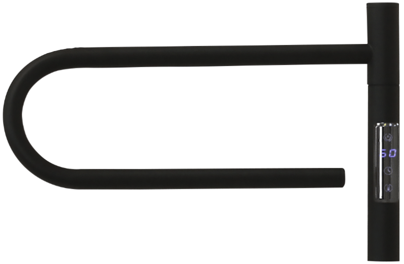 Полотенцесушитель электрический Vincea VTD-1P1BE 39х25, черный, таймер