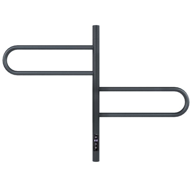 Полотенцесушитель электрический Vincea VTD-1R1CGE 44×60, графит, таймер