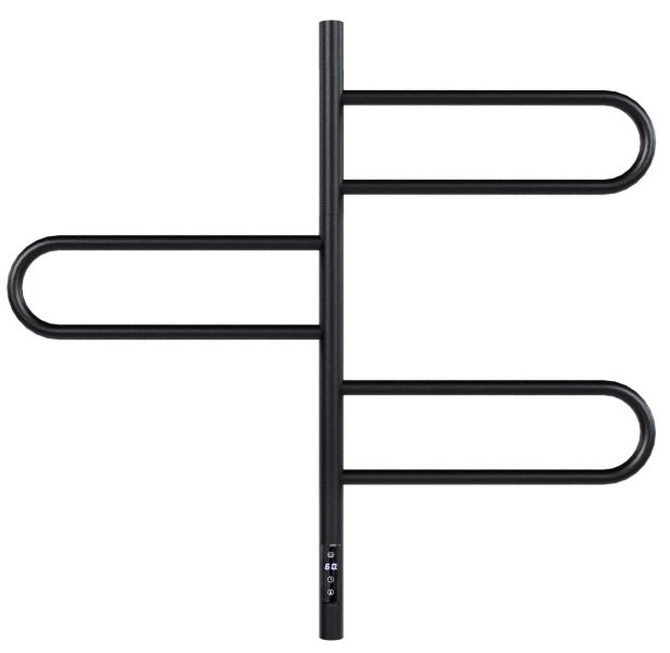 Полотенцесушитель электрический Vincea VTD-1R2CBE 44х80, черный, таймер