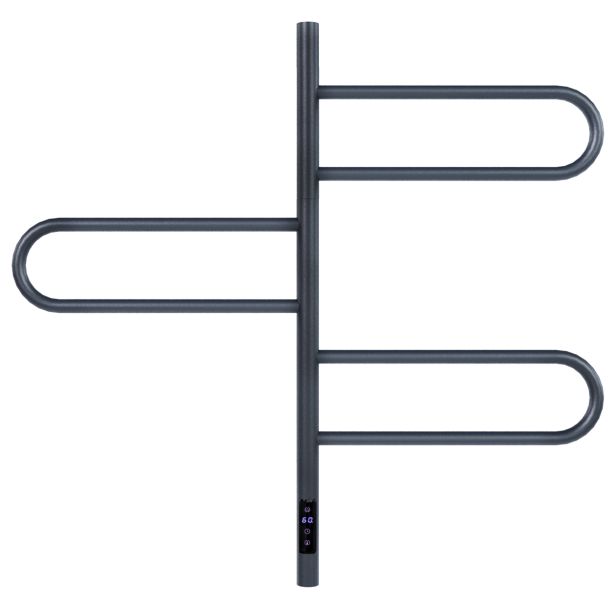 Полотенцесушитель электрический Vincea VTD-1R2CGE 44х80, графит, таймер