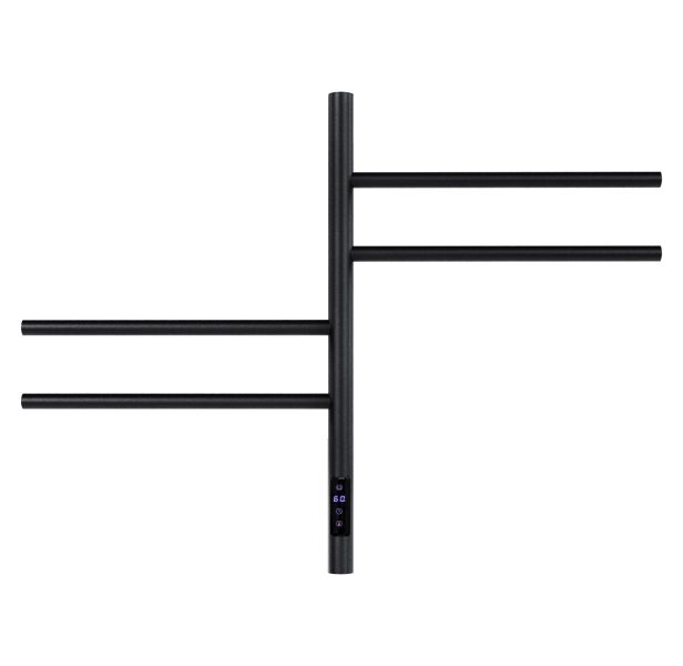 Полотенцесушитель электрический Vincea VTD-1S1CBE 43×60, черный, таймер