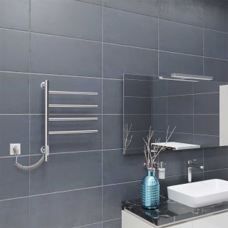 Полотенцесушитель электрический Vincea VTD-1S1CE хром