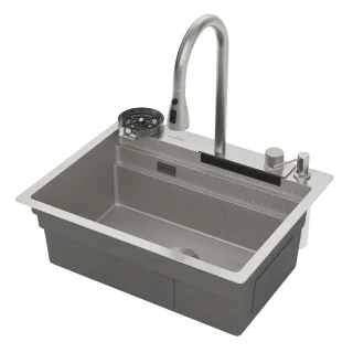 Кухонная мойка RoxenBath Stage Plus 60-S Plus 560250-60-S сатин текстурное покрытие