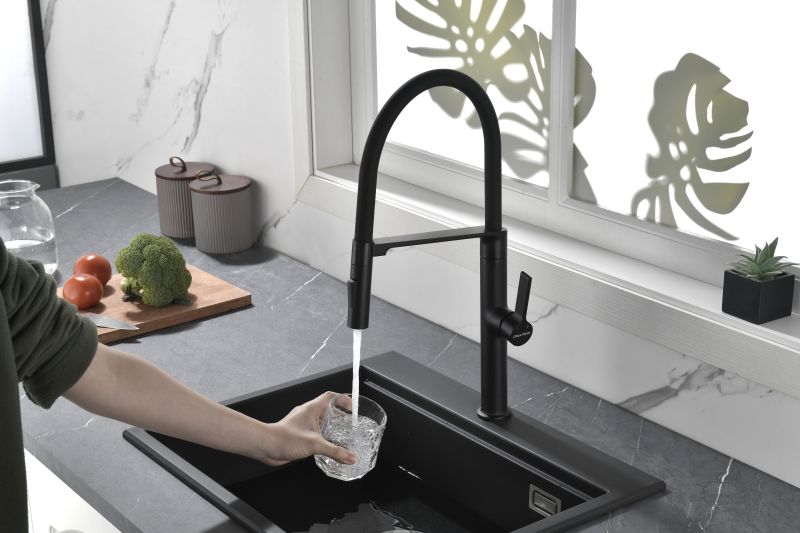 Смеситель для кухни Paulmark Barrel Ba214029-AN антрацит