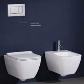 Подвесной унитаз Geberit Smyle Square 500.208.01.1 безободковый белый