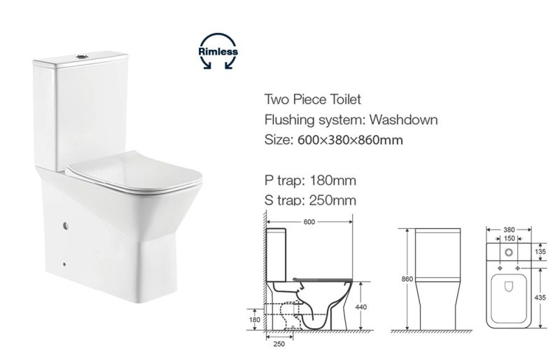 Унитаз Ceruttispa ELLERO CT8458 напольный