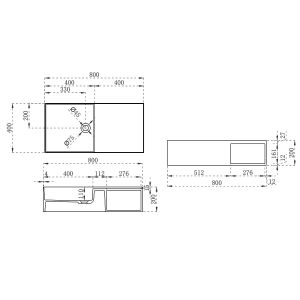 Vincea VWB-6S180MW раковина Solid Surface