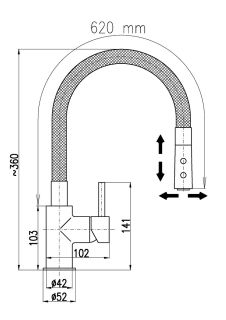 Смеситель для кухни Rav Slezak Seina SE919.5/12CMATC черный Смеситель для кухни Rav Slezak Seina SE919.5/12CMATC черный