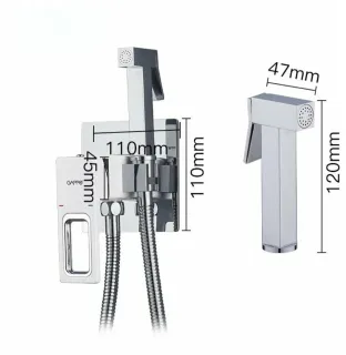 Гигиенический душ со смесителем Gappo G7218 хром