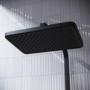 Душевая система с тропическим душем IDDIS Slide Push Control SLIBLBTi06 чёрный матовый