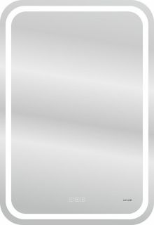 Зеркало Cersanit Design Pro KN-LU-LED050*55-p-Os 55x80 см с часами и антизапотевателем