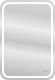 Зеркало Cersanit Design Pro KN-LU-LED050*55-p-Os 55x80 см с часами и антизапотевателем