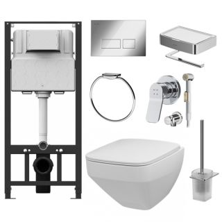 AM.PM INSPIRE 2.0 Комплект унитаз с инсталляцией  CK50GD + набор аксессуаров AM.PM INSPIRE 2.0 Комплект унитаз с инсталляцией  CK50GD + набор аксессуаров