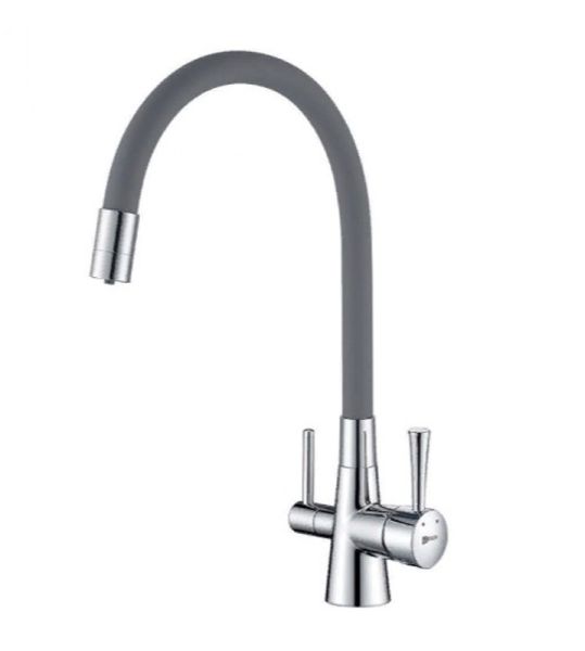 Смеситель для кухонной мойки Lemark Comfort LM3075C-Gray