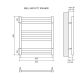Полотенцесушитель водяной Lemark Bellario LM68810BL П10 500x800, черный