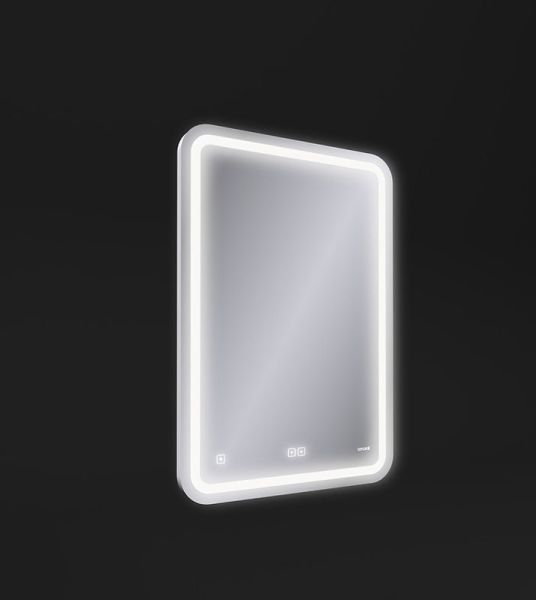 Зеркало Cersanit Design Pro KN-LU-LED050*55-p-Os 55x80 см с часами и антизапотевателем