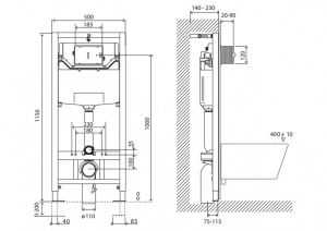 Инсталляция для унитазов BelBagno BB001-120