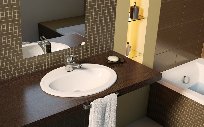 Раковина Cersanit CALLA 54 S-UM-Cl/1-w 53.5 см