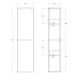 Шкаф подвесной Cezares Мольвено (Molveno) MOLVENO-1600-2A-SC-NR 40 см чёрный
