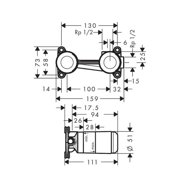 Смеситель для раковины Hansgrohe Vivenis 75050670S черный
