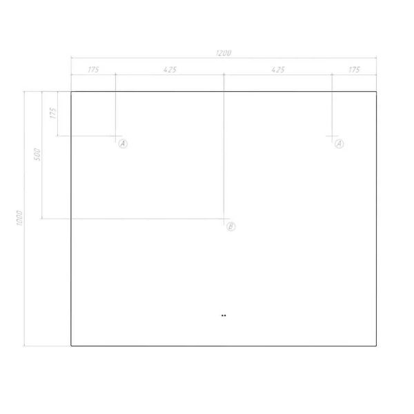 Зеркало с подсветкой Vigo Quadro Comfort 147 120 см