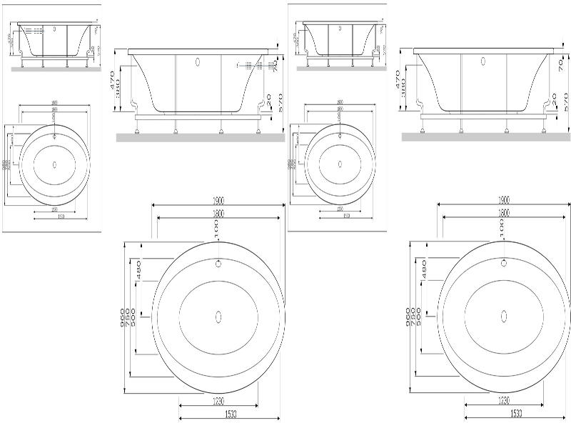 Каркас для ванны Am.Pm Admire W1AA-190-095W-R 190x95 см