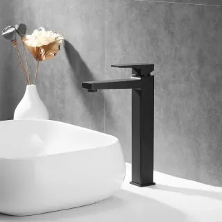 Смеситель для раковины Rose R2811H чёрный матовый Смеситель для раковины Rose R2811H чёрный матовый