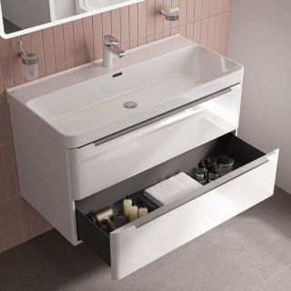 Тумба с раковиной IDDIS Клауд Икс (Cloud X) CLX10W0i95K 100 см белый