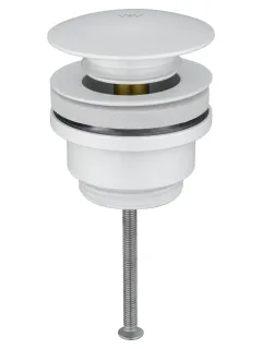Донный клапан для раковины Wonzon & Woghand WW-88SS07-MW белый матовый