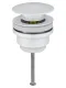 Донный клапан для раковины Wonzon & Woghand WW-88SS07-MW белый матовый