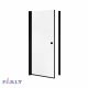 Душевая дверь в нишу Parly DE90BF 90 см профиль чёрный стекло матовое