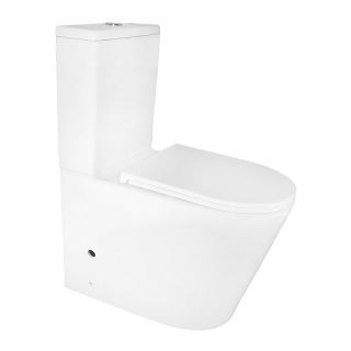 Унитаз-компакт Azario Margo AZ-2125-UQ1 безободковый торнадо белый