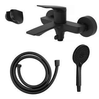 Смеситель для ванны Azario Lursy AZ-K3049B чёрный матовый