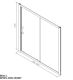 Шторка для ванны Am.pm Bliss L W53S-1501150MT 150x150