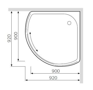 Душевой поддон Am.pm Bliss L W53T-315-090W64 90x90 Душевой поддон Am.pm Bliss L W53T-315-090W64 90x90