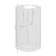 Душевая кабина Ceruttispa КОРРА (KORRA) 90BT KORRA90T 90x90 см профиль хром стекло прозрачное