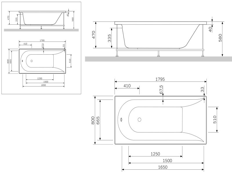 Акриловая ванна Am.Pm Inspire W5AW-180-080W2D64 180x80 см с гидромассажем Evo Plus Акриловая ванна Am.Pm Inspire W5AW-180-080W2D64 180x80 см с гидромассажем Evo Plus