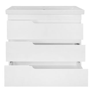 Тумба с раковиной Azario Kantri CS00097257 80 см белый глянец