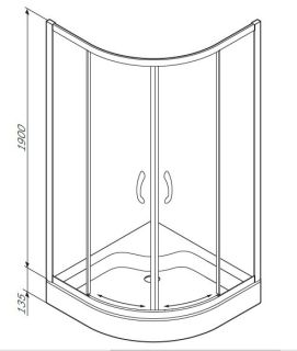 Душевой уголок Am.Pm Sense W75G-225-080WF 80x80 Душевой уголок Am.Pm Sense W75G-225-080WF 80x80