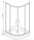 Душевой уголок Am.Pm Sense W75G-225-080WF 80x80