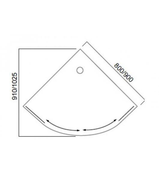 Душевой поддон Am.pm Sense W75T-225-080W 80x80
