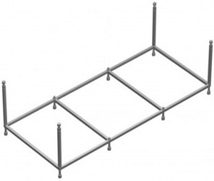 Каркас Am.pm Like W80A-150-070W-R 150x70 см