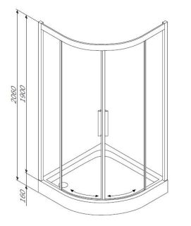 Душевой уголок Am.Pm Like W80G-301-090MT 90x90 Душевой уголок Am.Pm Like W80G-301-090MT 90x90