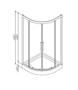 Душевой уголок Am.Pm Like W80G-301-100MT 100x100