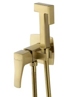 Гигиенический душ со смесителем Wonzon & Woghand Flex WW-88829072-BG брашированное золото