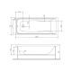 Акриловая ванна Am.pm Gem W90A-150-070W-A 150x70 см