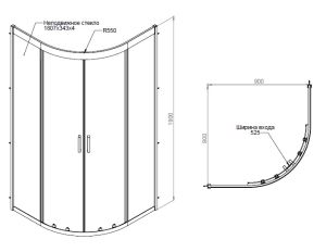 Душевой уголок Am.Pm Gem W90G-401-090WT 90x90