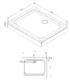 Поддон для душа AM.PM Gem W90T-404-100280W 100x80 см