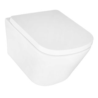 Унитаз подвесной Azario Vesper AZ-1373WH безободковый торнадо белый